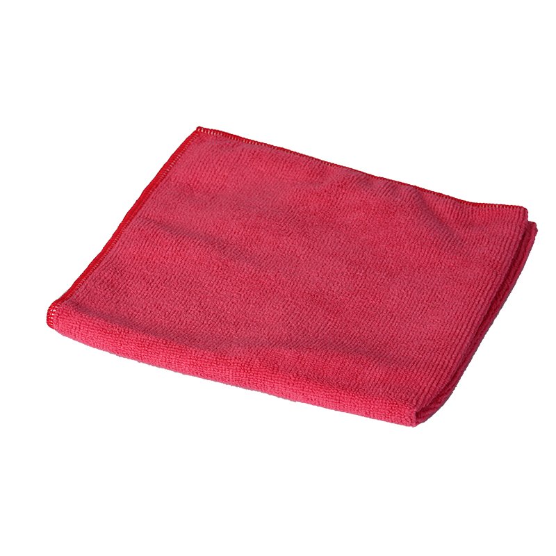 Microfibre cloth - 200gram, 400x400mm, pack of 5, red