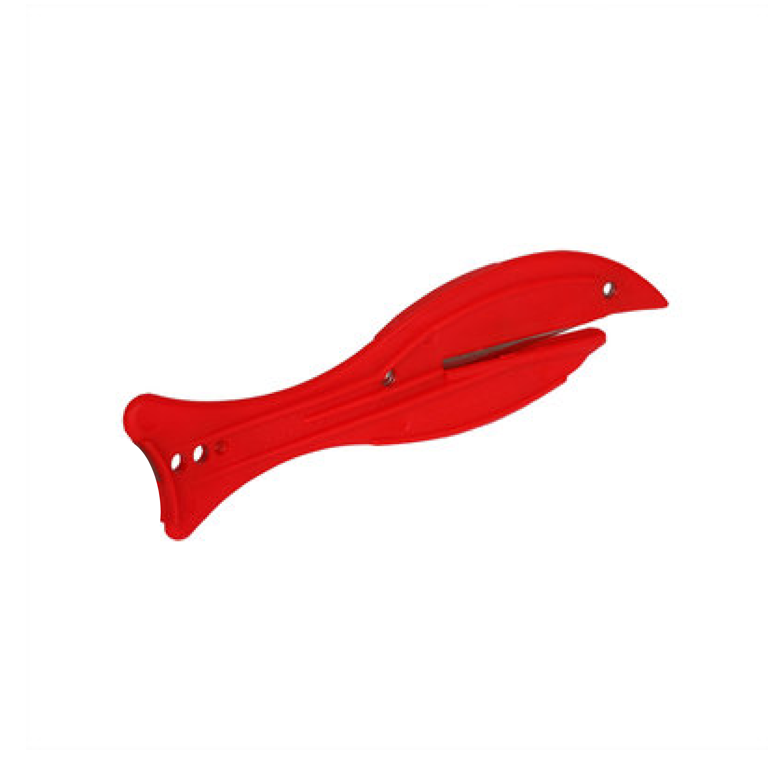 Detectable fish safety knife - x10, NO HOOK, red