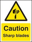 Caution sharp blades