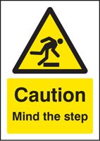 Caution mind the step - A5 rp