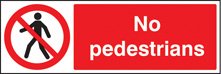 No pedestrians