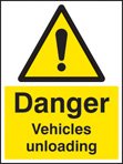 Danger vehicles unloading