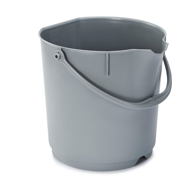 Foodgrade production bucket - 9 ltr, grey