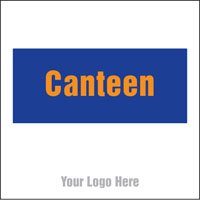 Canteen, site saver sign 400x400mm