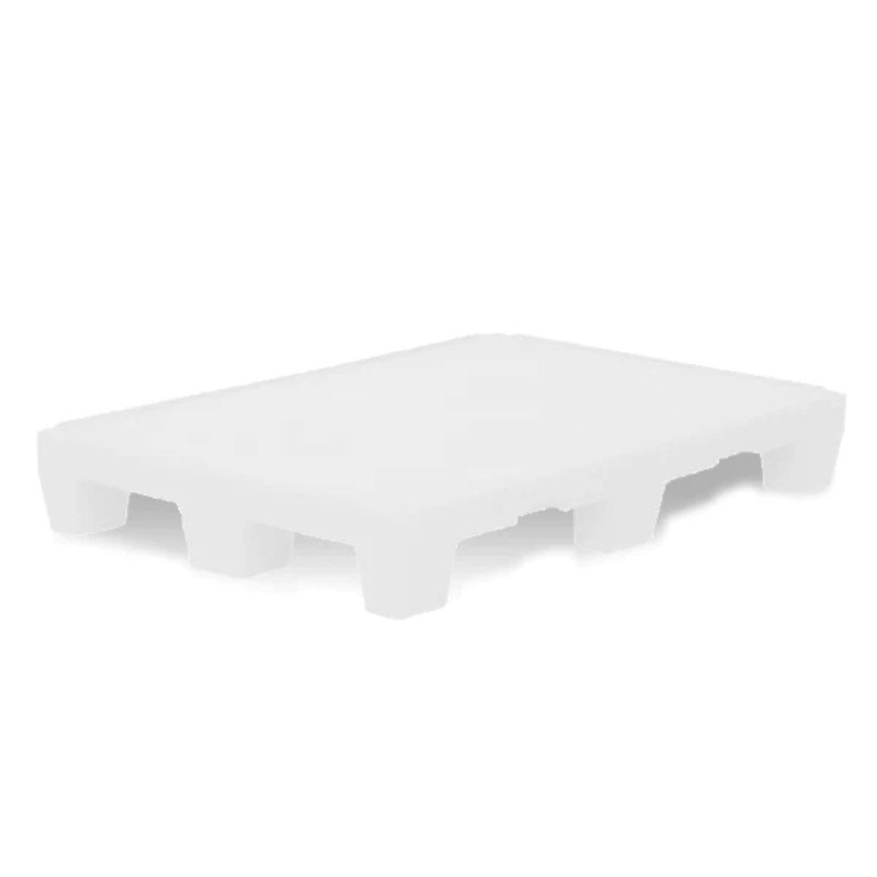 Lipped 4-Way Pallet, 1200 x 800, MDPE, White