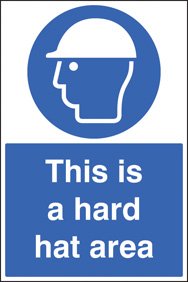 This is a hard hat area