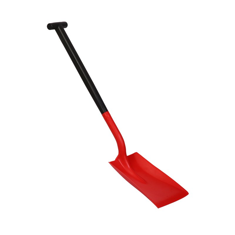 Two Piece Shovel - Standard Blade, T-grip Handle, Red
