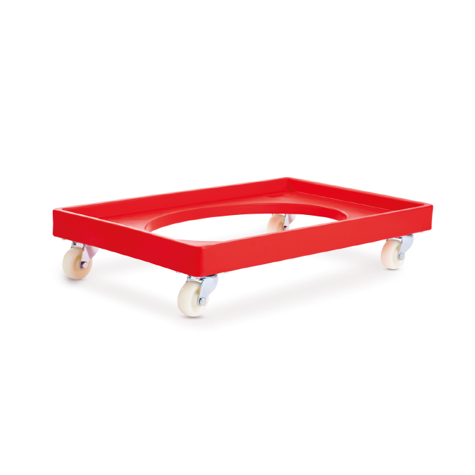 Stacking Tray Dolly - Red