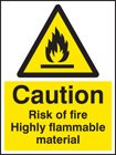 Caution risk of fire - highly flammable material