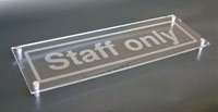 Design Your Own visual impact sign 450x150mm c/w stand off locators