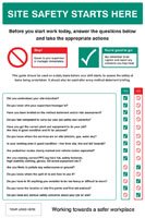 Site safety induction board c/w logo 600x900, 5mm foam