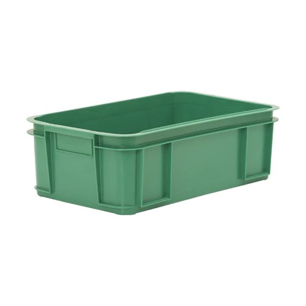 Hygenic Stacking Box, 640x385x205mm, Green