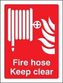 Fire hose keep clear