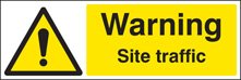 Warning site traffic