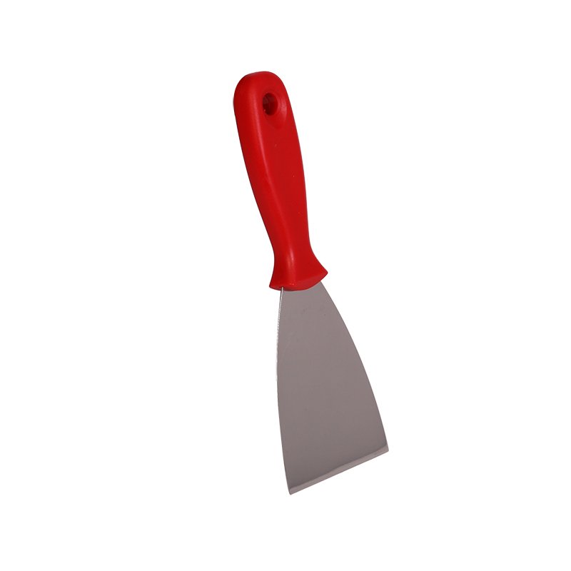Spatula - Stiff Stainless Steel Blade, 80mm, Red