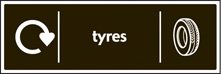 WRAP Recycling Sign - Tyres