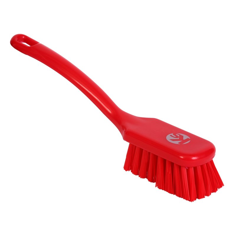 Short Utility Brush - Stiff PBT Bristle, 270mm, Red