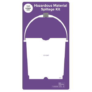 Hazardous Material Spillage Kit Shadow Board, Purple