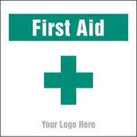 First aid, site saver sign 400x400mm