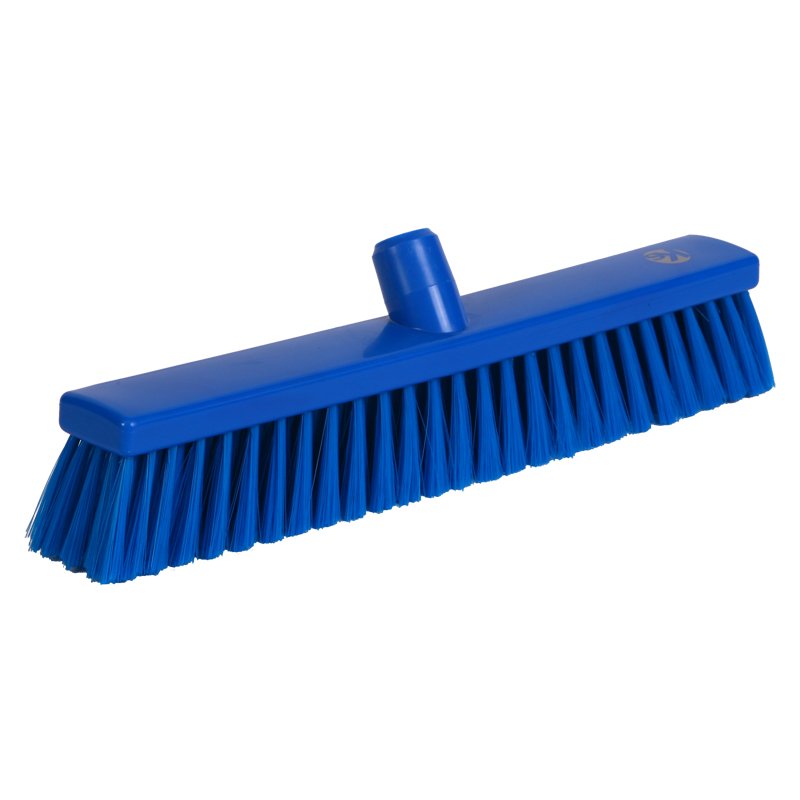 Sweeper - resin set, soft/medium PBT bristle, 400mm, blue