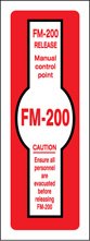 FM200 release manual control point
