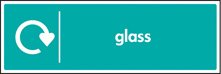 WRAP Recycling Sign - Glass