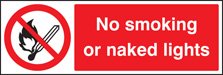 No smoking or naked lights