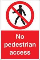 No pedestrian access floor graphic 400x600mm