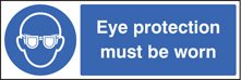 Eye protection must be worn