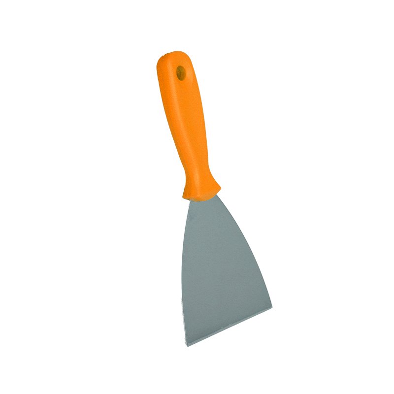 Spatula - Stiff Stainless Steel Blade, 120mm, Orange