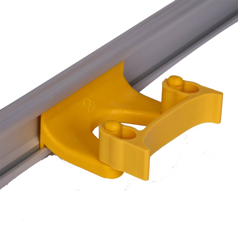 Holder - For Wall Rail, Band Type 28/38∅mm, Yellow