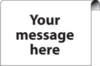 Design your own roll top sign 600x400mm