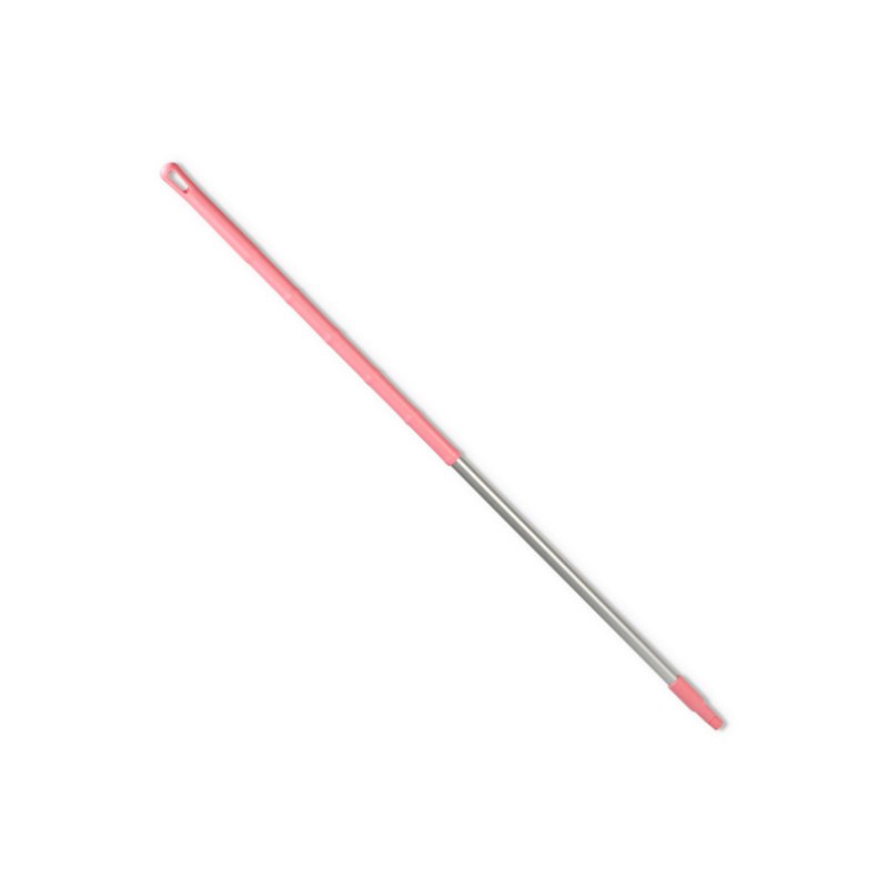 Handle - Ergonomic aluminium, threaded, 1300mm, pink