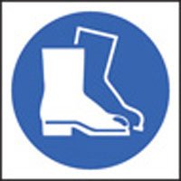 100 S/A labels 50x50mm safety boots