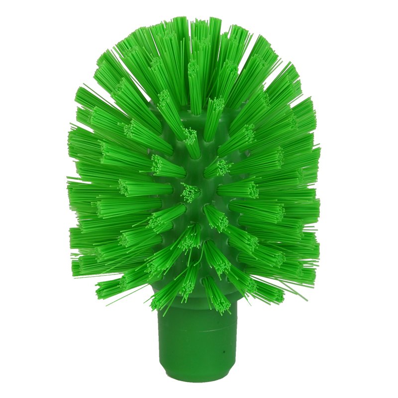 Tube Brush (for threaded handle) - Medium/Stiff PBT Bristle, 105mmØ, Green