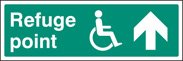 Refuge point arrow on