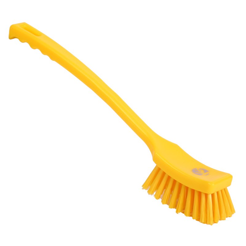 Long Utility Brush - Medium PBT Bristle, 410mm, Yellow