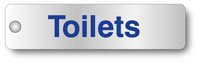 Toilets visual impact aluminium door sign