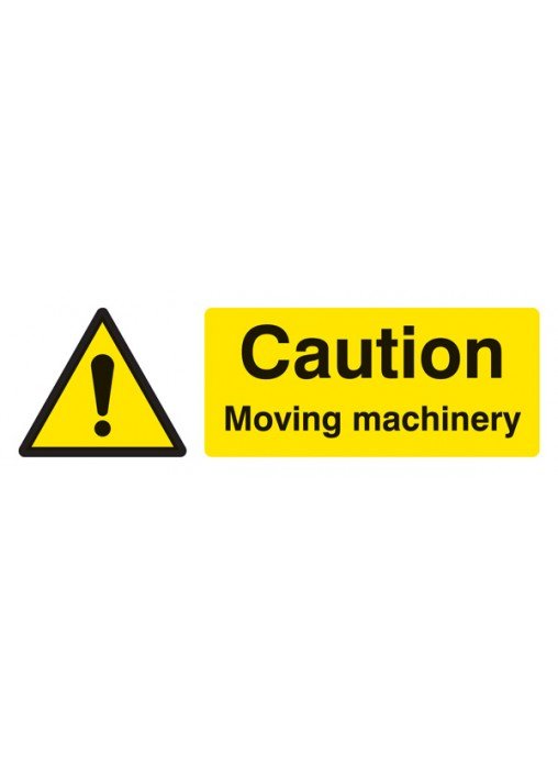 Caution Moving machinery