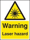 Warning laser hazard