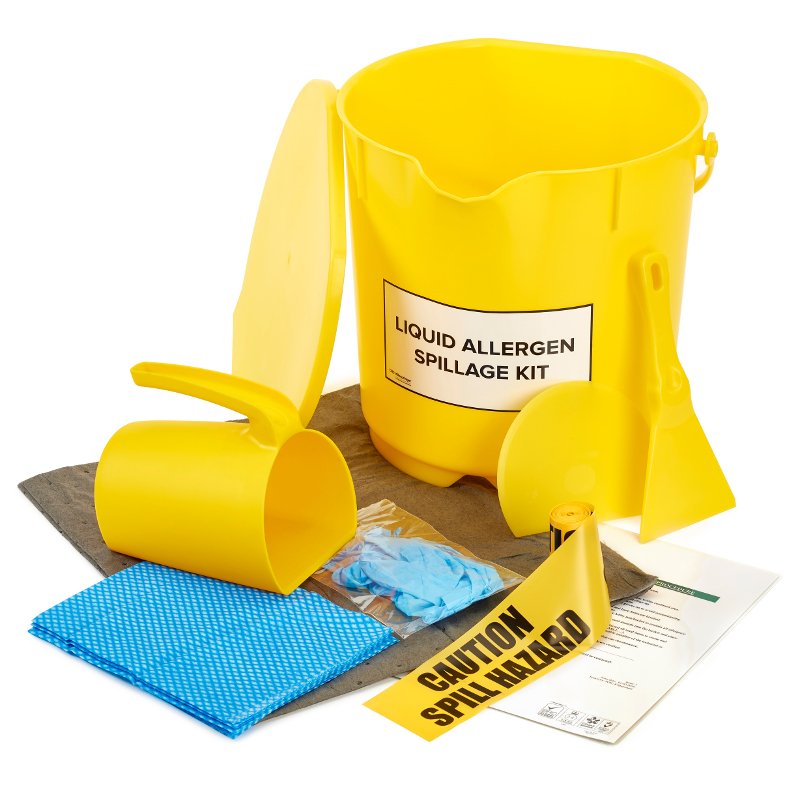 Allergen Spillage Liquids Kit - Yellow