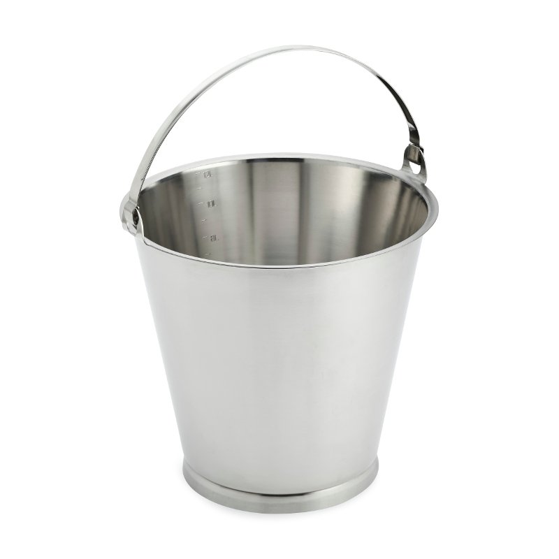 Graduated Stainless Steel Bucket