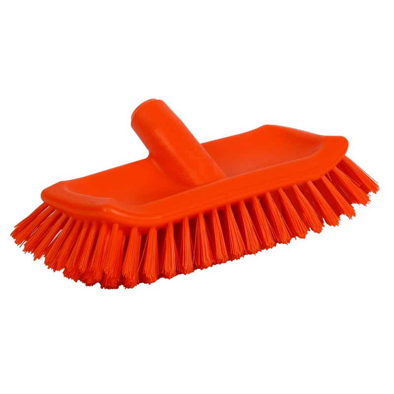 Hi-Lo Deck Scrub - Medium/Stiff PBT Bristle, 285mm, Orange