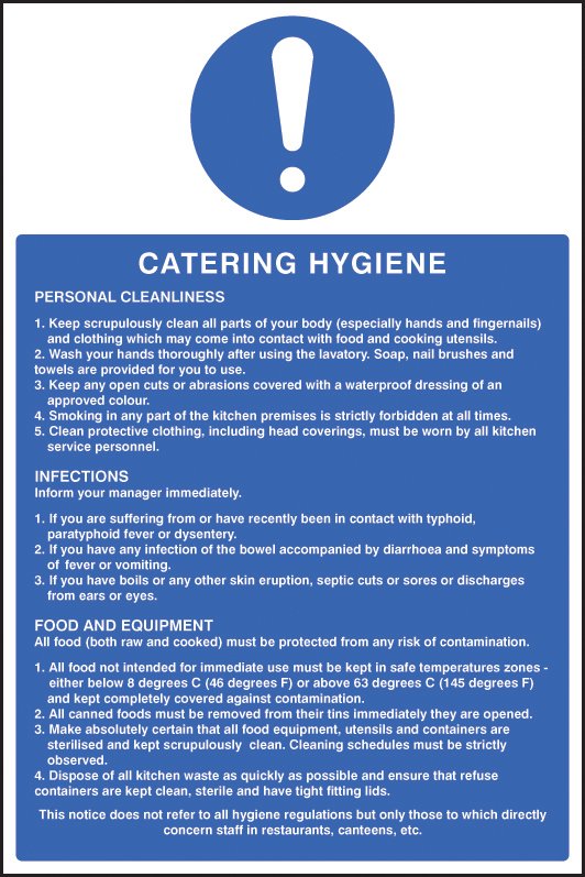 Catering hygiene