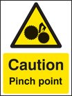 Caution pinch point