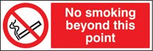 No smoking beyond this point