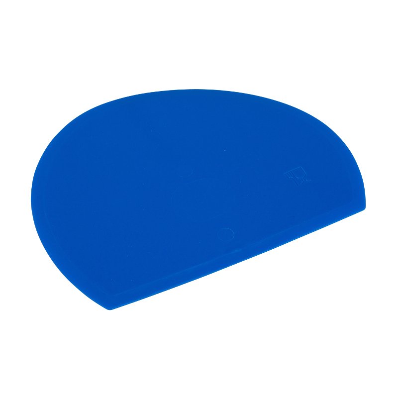 Round, Flexible Bowl Scraper - Blue