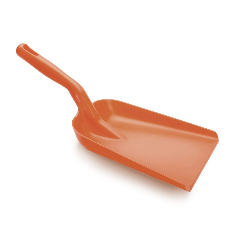 Heavy duty hand shovel - one piece, brown