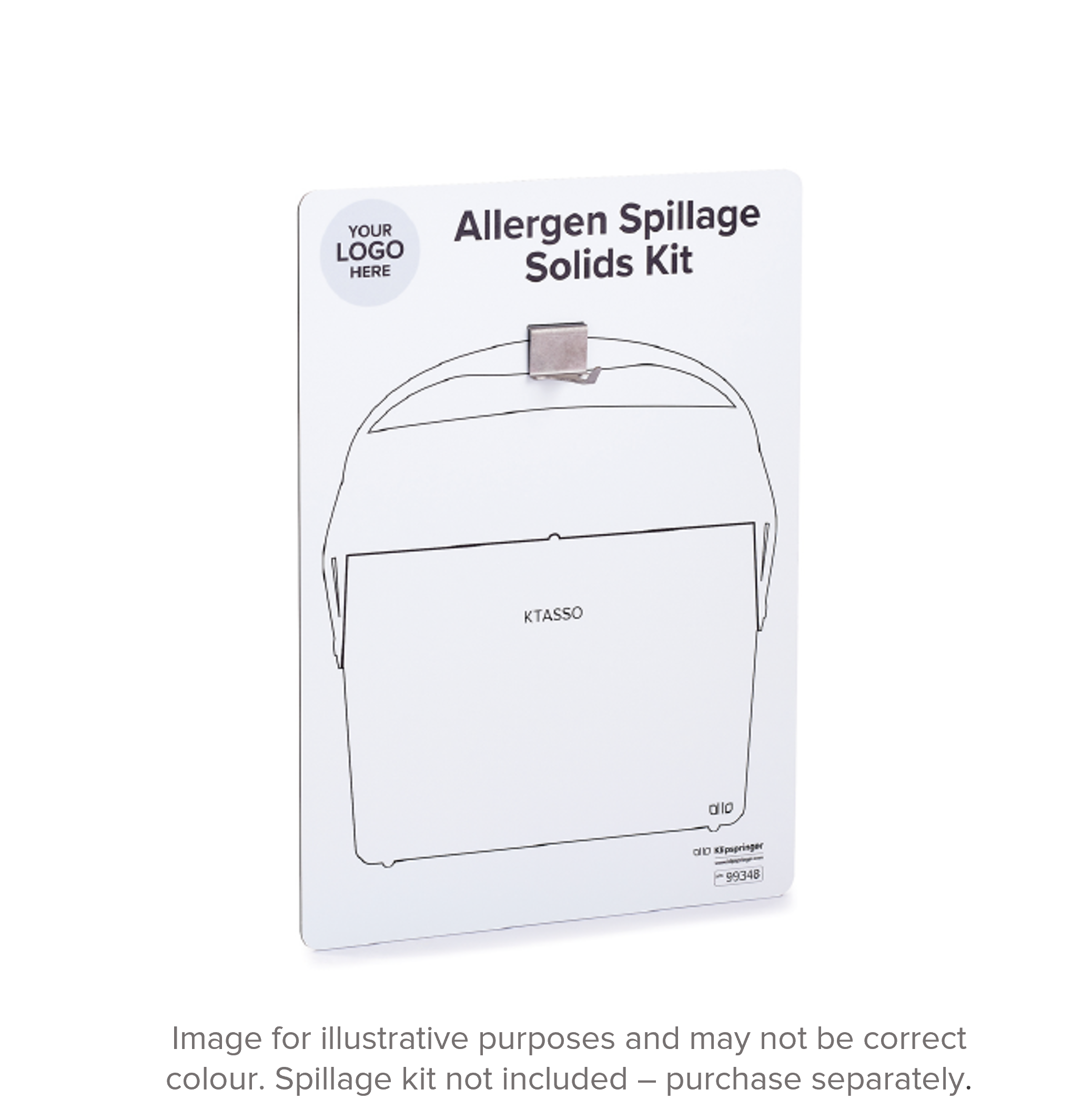 Allergen Spillage Solids Kit Shadow Boards