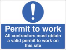 Permit to work all contractors must obtain a permit